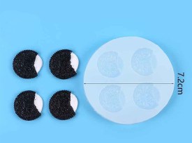 Molde silicona waxmelt 4 Oreos
